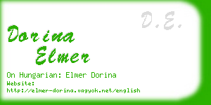 dorina elmer business card